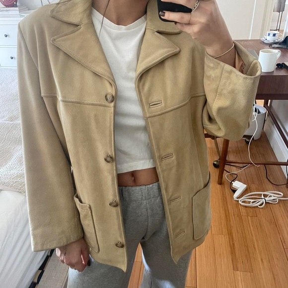 Anne Taylor Jackets & Blazers - Vintage Anne Taylor Leather Jacket